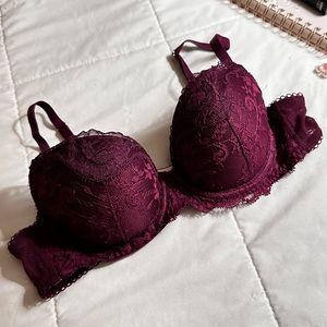 VS Lightly Lined Kir Retro Romance Lace Demi Bra